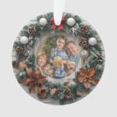 Boerderij Krans  Familie Kerst Ornament (voorkant)