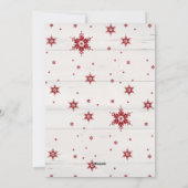 Boerderij Krans Kerstscript w Familiefoto's Feestdagenkaart (Achterkant)