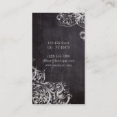 Boerderij krijtbord Frans land monogram Visitekaartje (Achterkant)