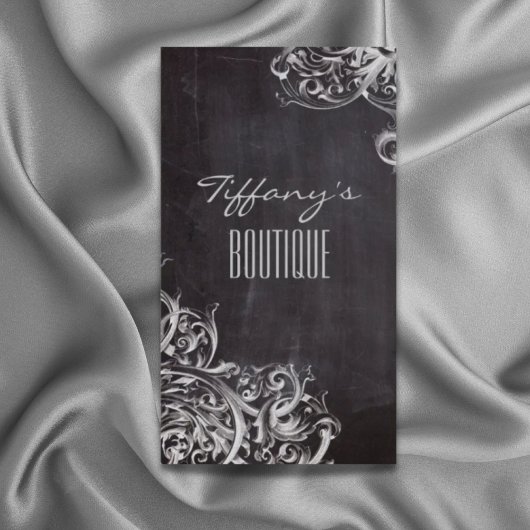 Boerderij krijtbord Frans land monogram Visitekaartje