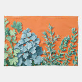 Boerderij Kruiden Blokprint Keukenhanddoek (Horizontaal)