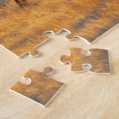 Boerderij Kunst Angus Koe bij Zonsondergang Puzze Legpuzzel (Zijkant)