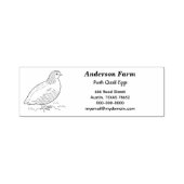 Boerderij kwarteleieren retouradres zelfinktende stempel (Design)