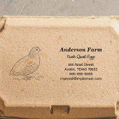 Boerderij kwarteleieren retouradres zelfinktende stempel