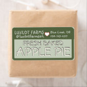 Boerderij Label VERS GEBAKKEN APPELTAART met hart (Insitu)