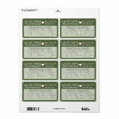 Boerderij Label VERS GEBAKKEN APPELTAART met hart (Full Sheet)