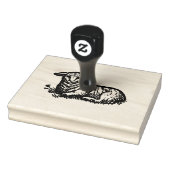 Boerderij Lamb Wood Handje Kunststempel Rubberstempel (Stempel)