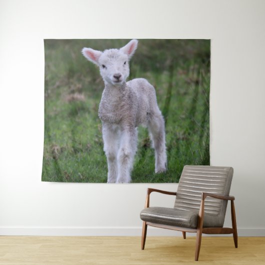 Boerderij lammeren Baby Wandkleed (In Situ (horizontaal))
