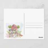 Boerderij Land Baby!st Birthday Uitnodiging (Achterkant)