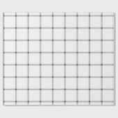 Boerderij land hand getekend geplakt grijs van wit cadeaupapier (Vlak)