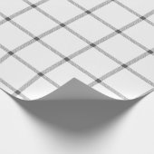 Boerderij land hand getekend geplakt grijs van wit cadeaupapier (Hoek)