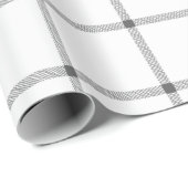 Boerderij land hand getekend geplakt grijs van wit cadeaupapier (Rol Hoek)