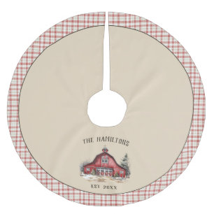 Boerderij Land Kerstmis Custom Kerstboom Rok