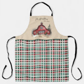 Boerderij Land Kerstmis Custom Schort (Voorkant)