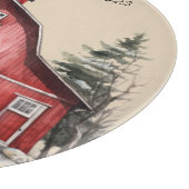 Boerderij Land Kerstmis Custom Snijplank (Hoek)