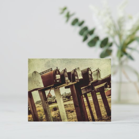  boerderij / land mailboxen briefkaart (Staand voorkant)