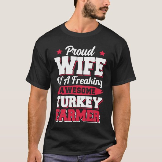 Boerderij landbouw Turkije boerenvrouw T-shirt (Voorkant)