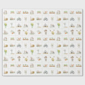 Boerderij landelijk wonen cadeaupapier (Vlak)