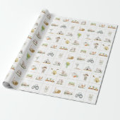 Boerderij landelijk wonen cadeaupapier (Uitgerold)