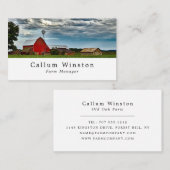 Boerderij Landschap, boer en slager Visitekaartje (Voorkant / Achterkant)