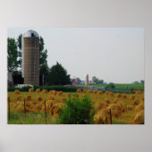 Boerderij Landschap Fotografisch Poster (Voorkant)