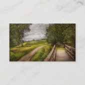 Boerderij - Landschap - Jersey gewassen Visitekaartje (Achterkant)