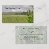 Boerderij landschap met maïsvelden visitekaartje (Voorkant / Achterkant)