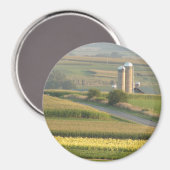 Boerderij Landschap Platteville Wisconsin Magnet (Voorkant / Achterkant)