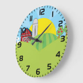 Boerderij Landschap Rode Schuur Silo Appelbomen Grote Klok (Hoek)