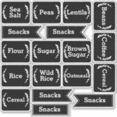 Boerderij Laurels & Black Pantry Opberglabel Sticker (Voorkant)