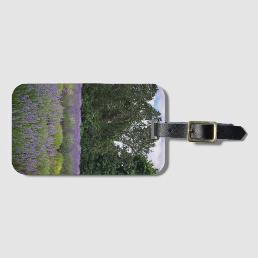 Boerderij lavender bagagelabel (Voorkant (horizontaal))