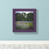 Boerderij lavender canvas afdruk (Insitu (Houten vloer))