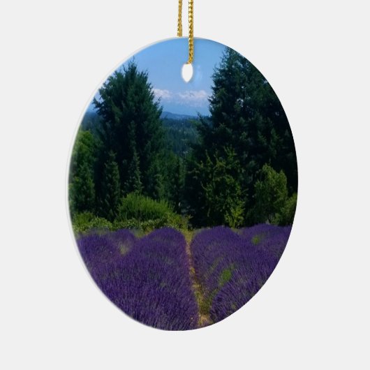 Boerderij lavender keramisch ornament (Rechts)