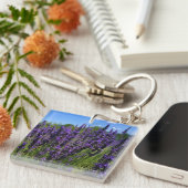 Boerderij lavender sleutelhanger (Voorkant Rechts)