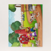 Boerderij leven familie Puzzle Legpuzzel (Verticaal)