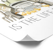 Boerderij Leven is het leven voor mij Waterverf ki Poster (Hoek)