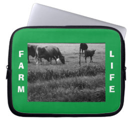 Boerderij leven, Koe familie Laptop Sleeve