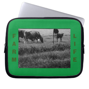 Boerderij Leven, koe familie Laptop Sleeve