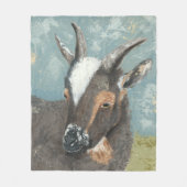 Boerderij Levensgrijze geit Fleece Deken (Voorkant)