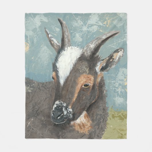 Boerderij Levensgrijze geit Fleece Deken (Voorkant)