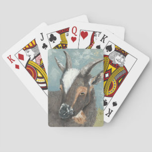 Boerderij Levensgrijze geit Pokerkaarten