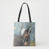 Boerderij Levensgrijze geit Tote Bag (Voorkant)