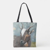 Boerderij Levensgrijze geit Tote Bag (Achterkant)