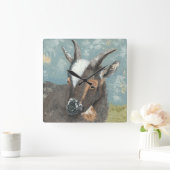 Boerderij Levensgrijze geit Vierkante Klok (Huis)