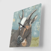 Boerderij Levensgrijze geit Vierkante Klok (Hoek)