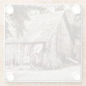 Boerderij Life Antiek Barn Glazen Onderzetter (Achterkant)