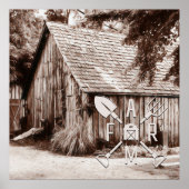 Boerderij Life Antiek Barn Poster (Voorkant)