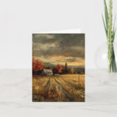  Boerderij Life Autumn Foliage Vert Blank Notitiekaartje (Voorkant)