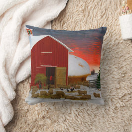 Boerderij Life Barnyard in Winter Horatio Shaw 188 Kussen