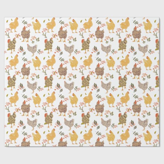 Boerderij Life Chicken Lover Cadeaupapier (Vlak)